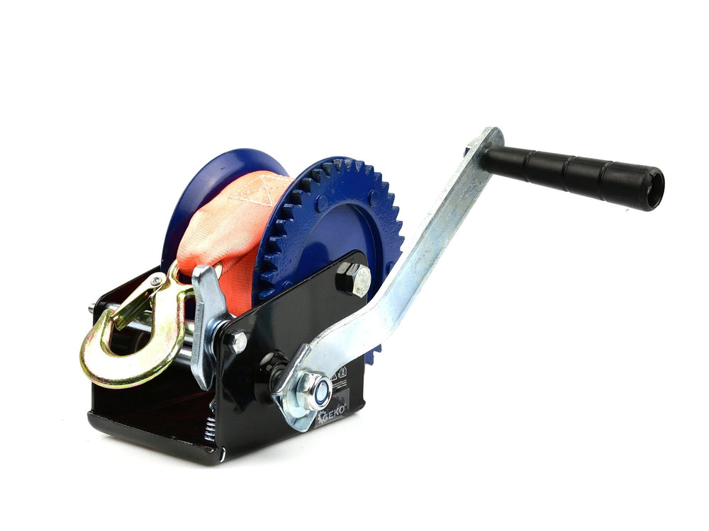 Verricello manuale, portata massima 545 kg, 7 m, ideale per traino auto, paranco, argano