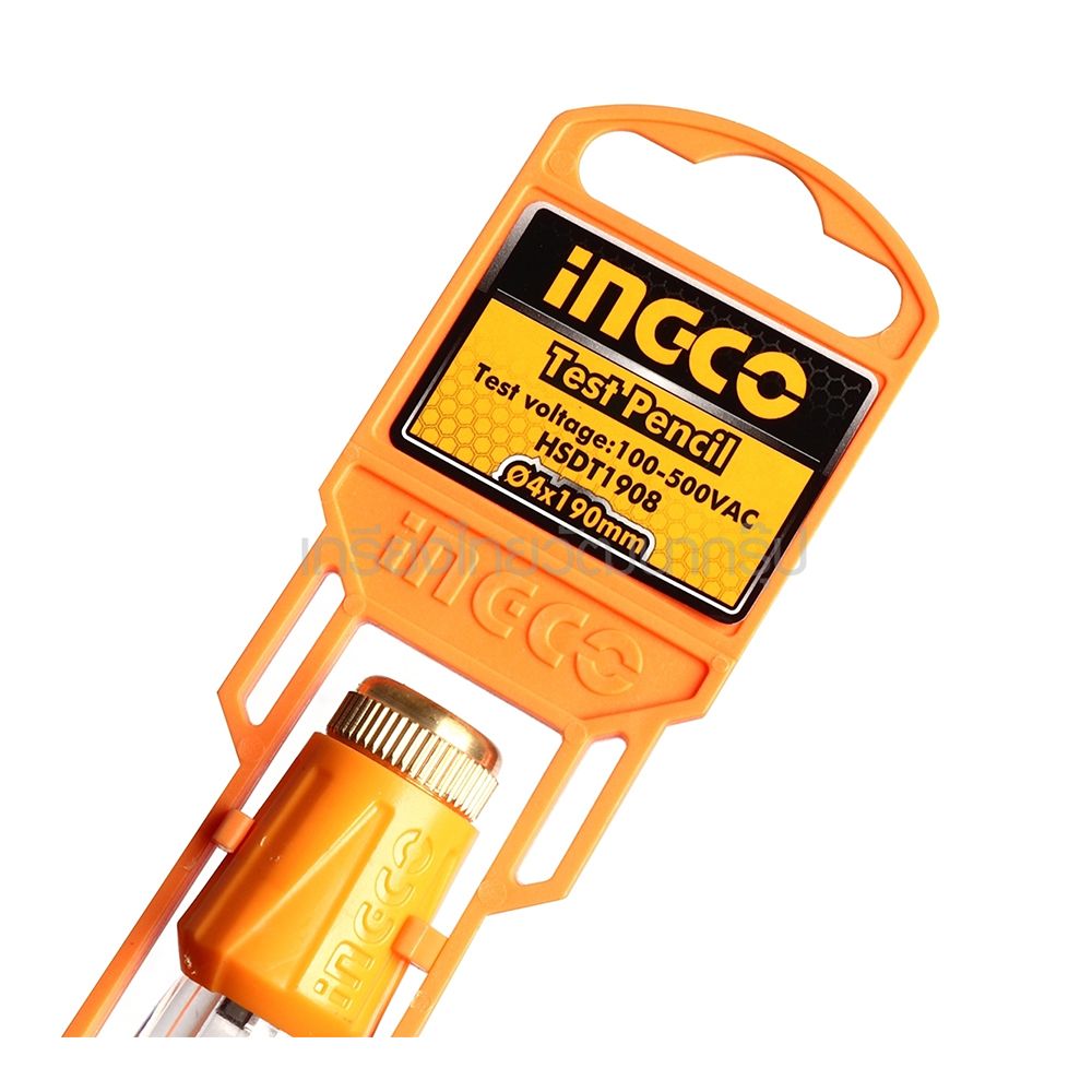 Cacciavite-cercafase rilevatore di tensione elettrica, giravite tester di tensione con indicatore led da 100 a 500 V, penna misuratrice di tensione Ingco