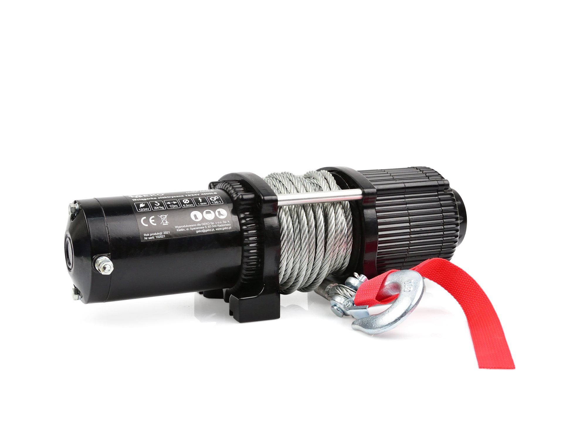 Verricello, portata massima 4500 lb / 2041 kg, ideale per traino di veicoli, barche e attrezzature, con telecomando wireless senza fili, 12 V