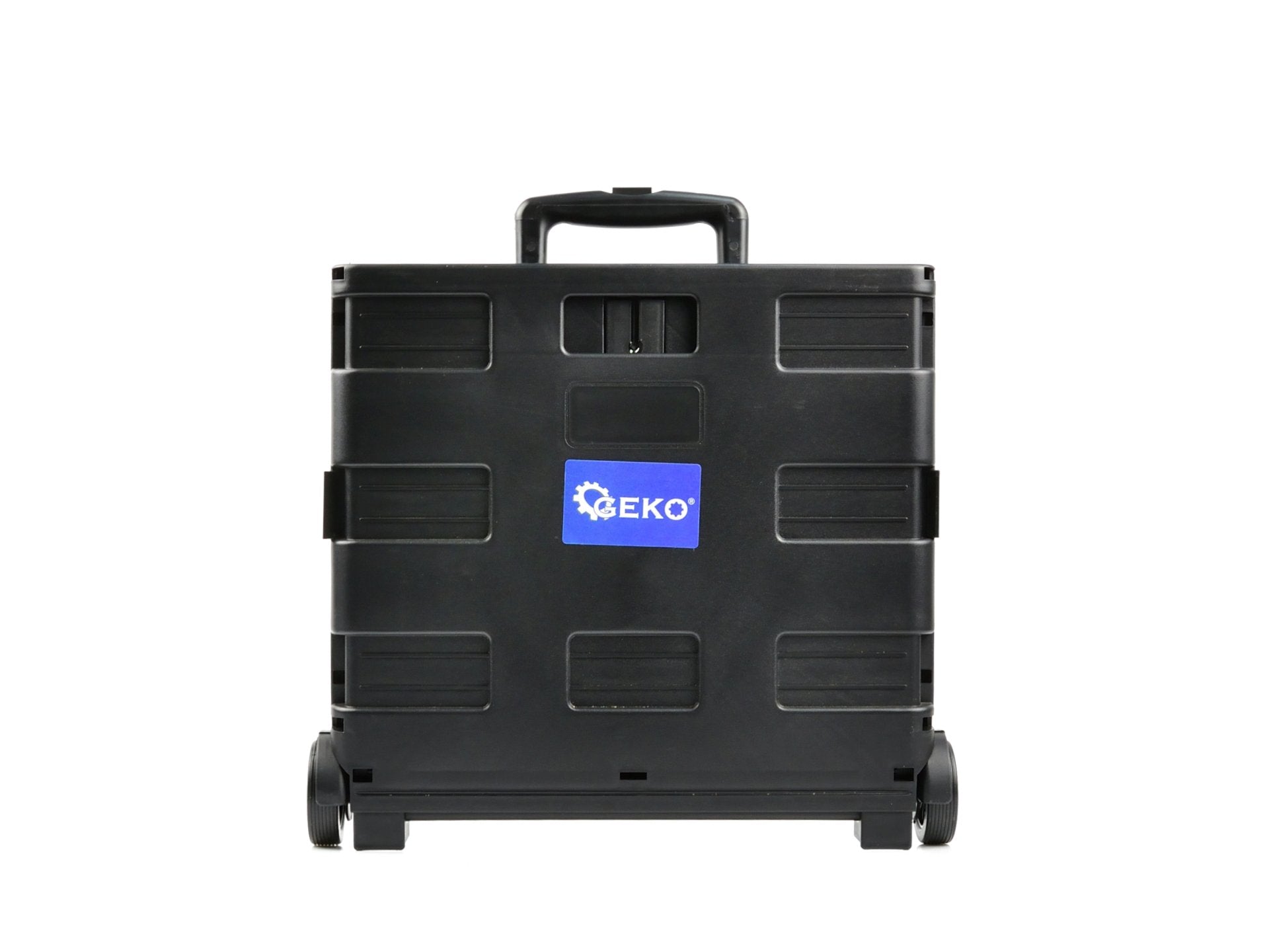 Carrello pieghevole, trolley porta oggetti con 2 ruote richiudibile per trasporto con manico telescopico in alluminio, capacità 35 kg Geko