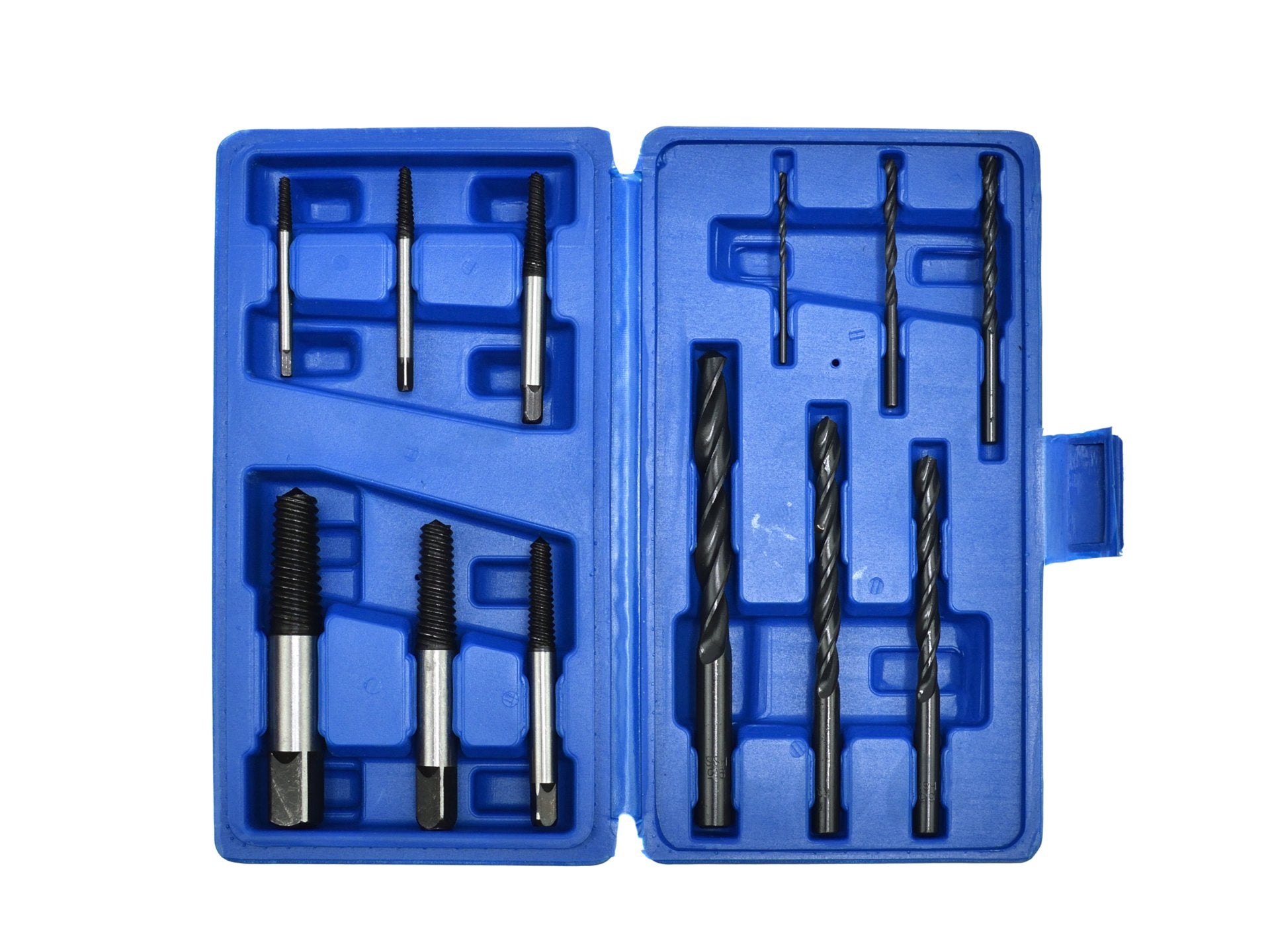 12 pezzi set di estrattori di viti e punte HSS, easy out con flute a spirale, kit per rimuovere viti, bulloni e perni rotti, danneggiati o spogliati