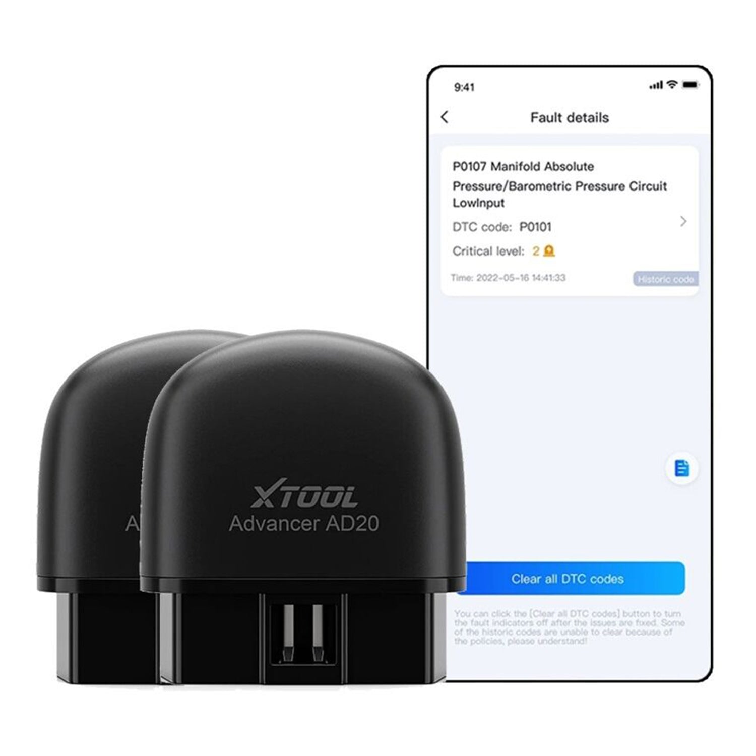 Tester dignostico per auto wireless per iOS e android, diagnosi auto professionale con scansione completa dei sistemi, Xtool Ad20 Pro Obd2 ,Invento
