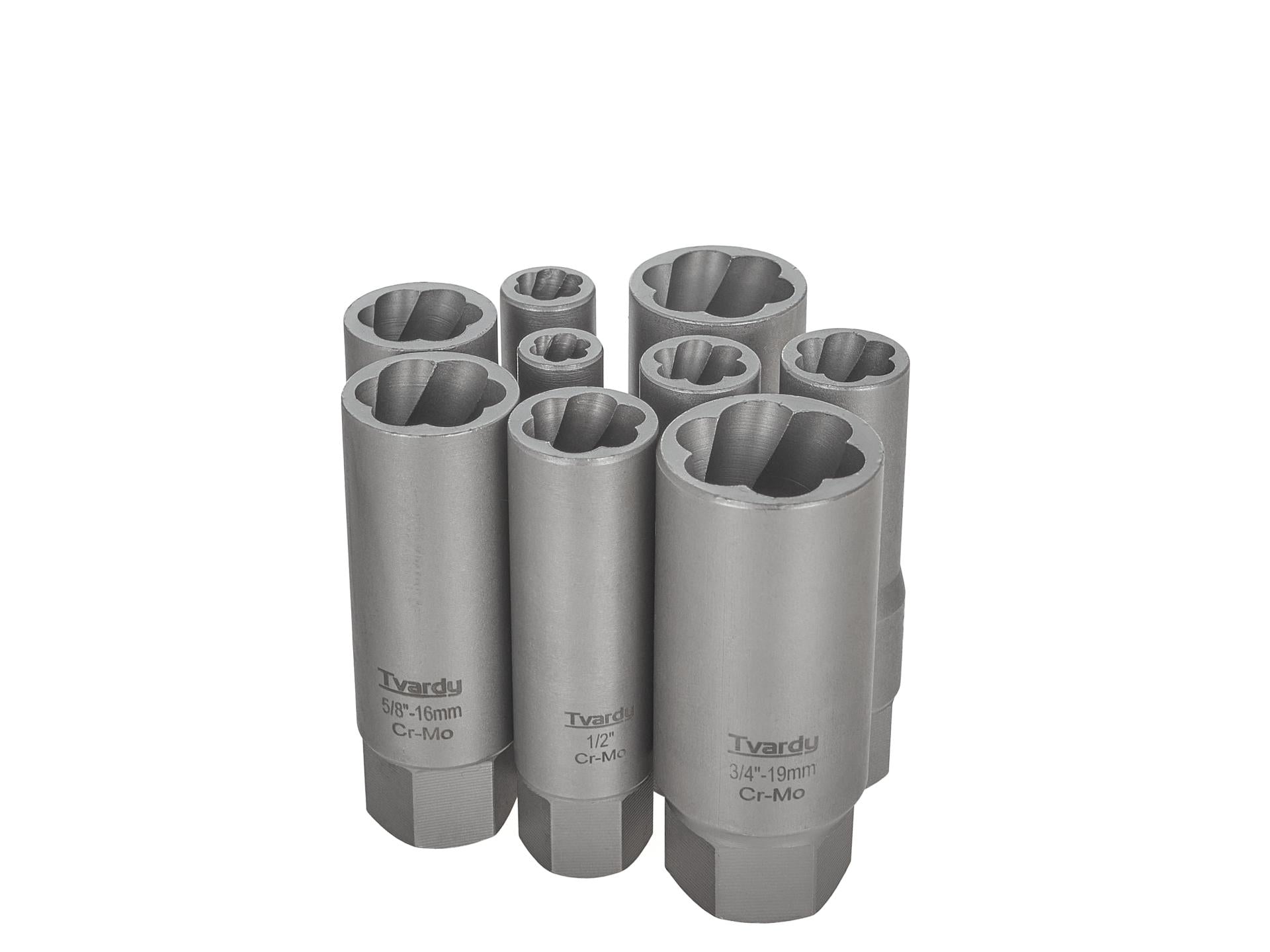 Set chiavi a bussola lunghe, kit bussole in acciaio Cr-Mo 6–19 mm