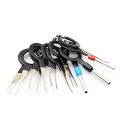 Strumenti di rimozione terminale, pins rimozione per auto elettrico connettore a crimpare, connettore per terminale elettrico rimuovi kit per auto, kit di strumenti per estrazione terminali, per cablaggio elettrico auto, 11 pezzi