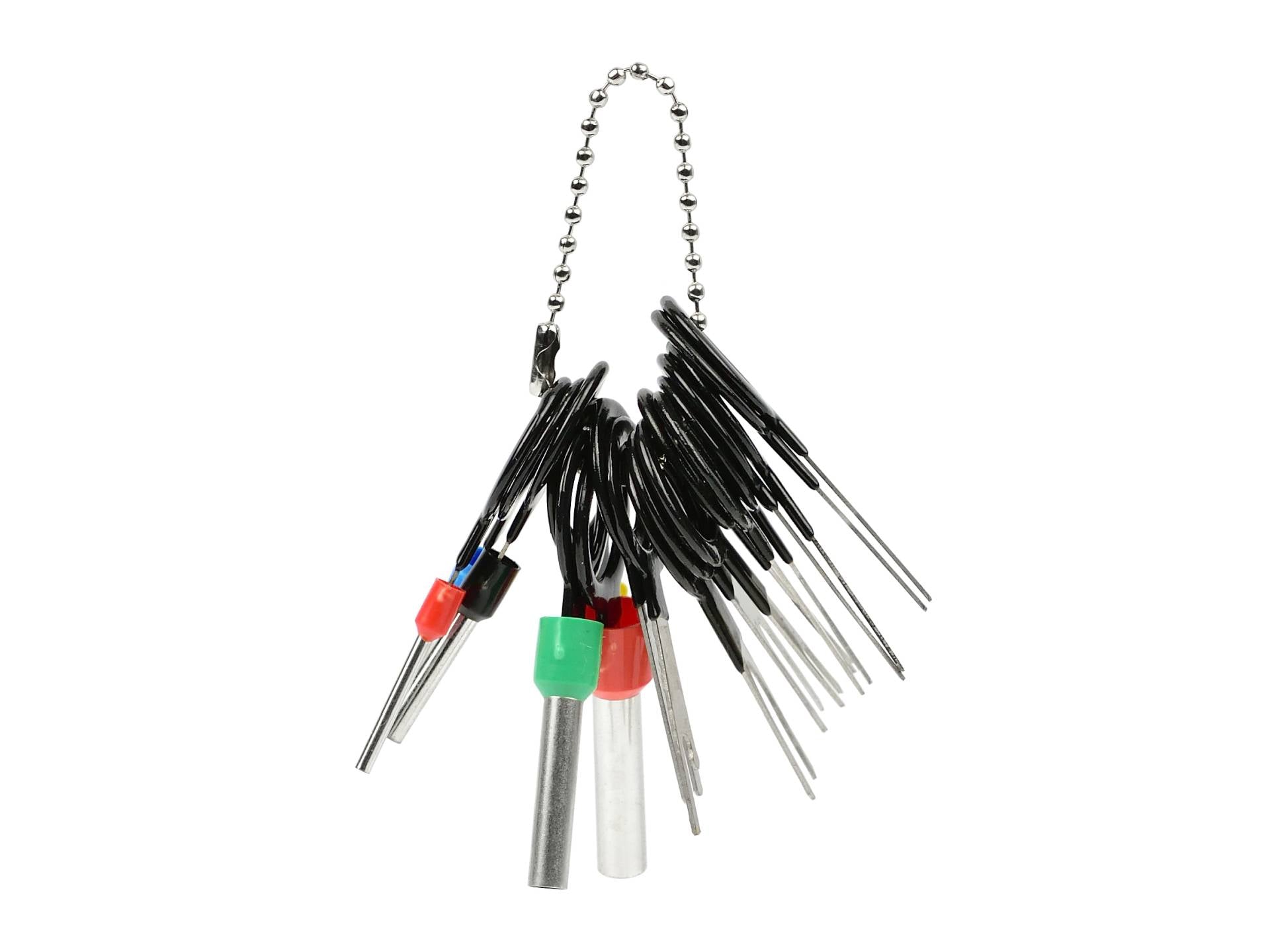 Strumenti di rimozione terminale, connettore per auto elettrico, PIN estrattore, riparazione strumenti chiave set, per connettori crimpare per cablaggio elettrico auto per riparazione auto, 38 pezzi