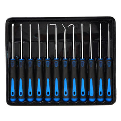 Set di ganci e plettri di precisione, estrattore per guarnizioni olio auto, rimozione guarnizione O-ring, rimuovere facilmente tubi, guarnizioni, ganci di prelievo, estrattore di guarnizioni di tenuta dell'olio dell'anello di tenuta dell'auto, 12 pezzi