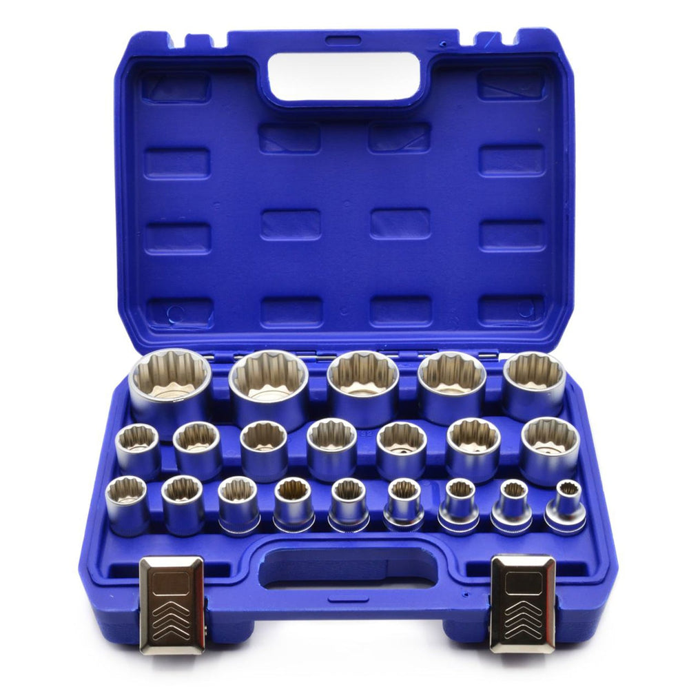 Set 21 bussole bi-esagonali 1/2", 8-36 mm