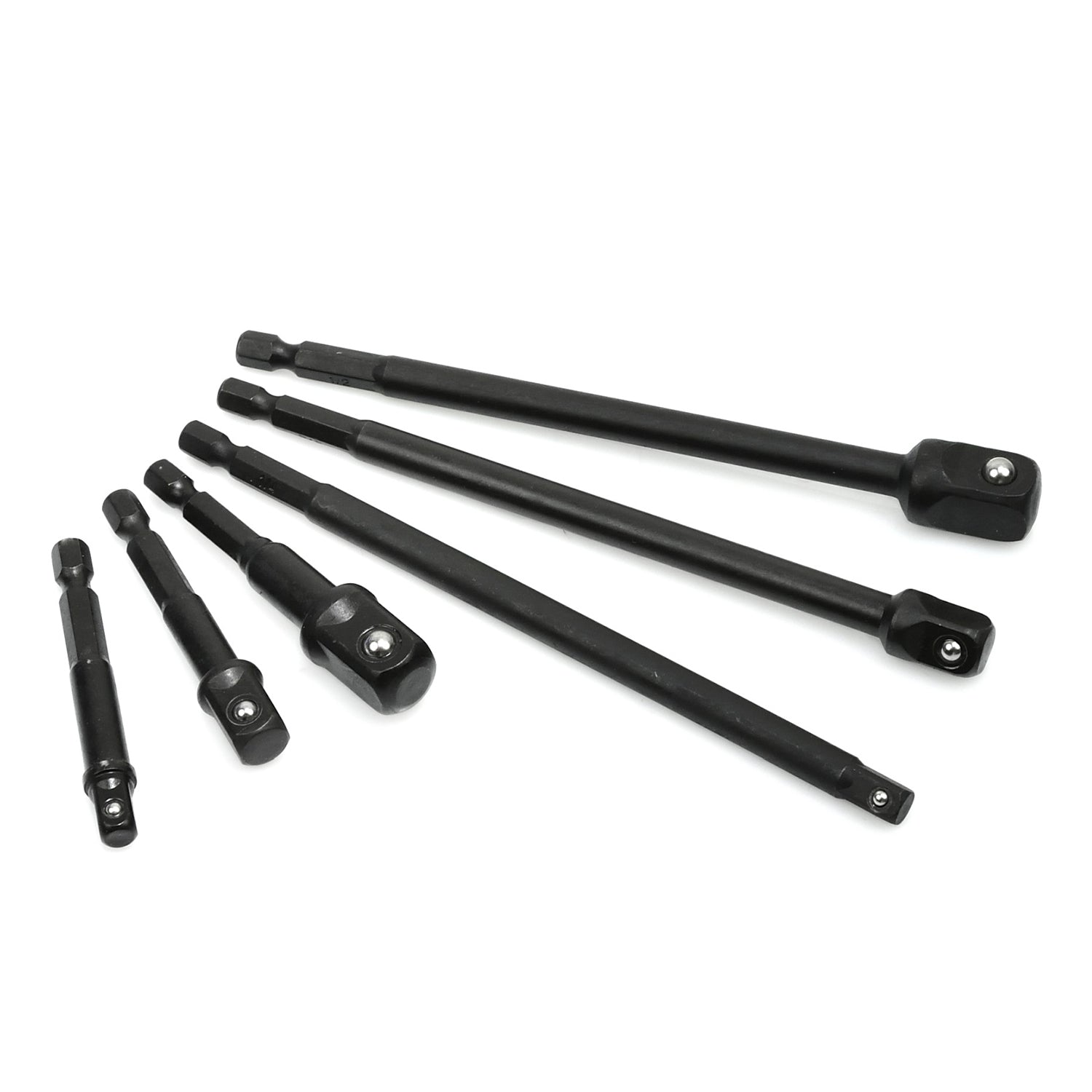 Set di adattatori a bussola, kit punte per avvitatore a impulsi,6 pz, lunghi: 65-150 mm, Geko