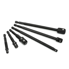Set di adattatori a bussola, kit punte per avvitatore a impulsi,6 pz, lunghi: 65-150 mm, Geko
