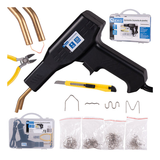 Set pistola per saldatura e riparazione plastica 50 w, kit saldatrice con 200 graffe