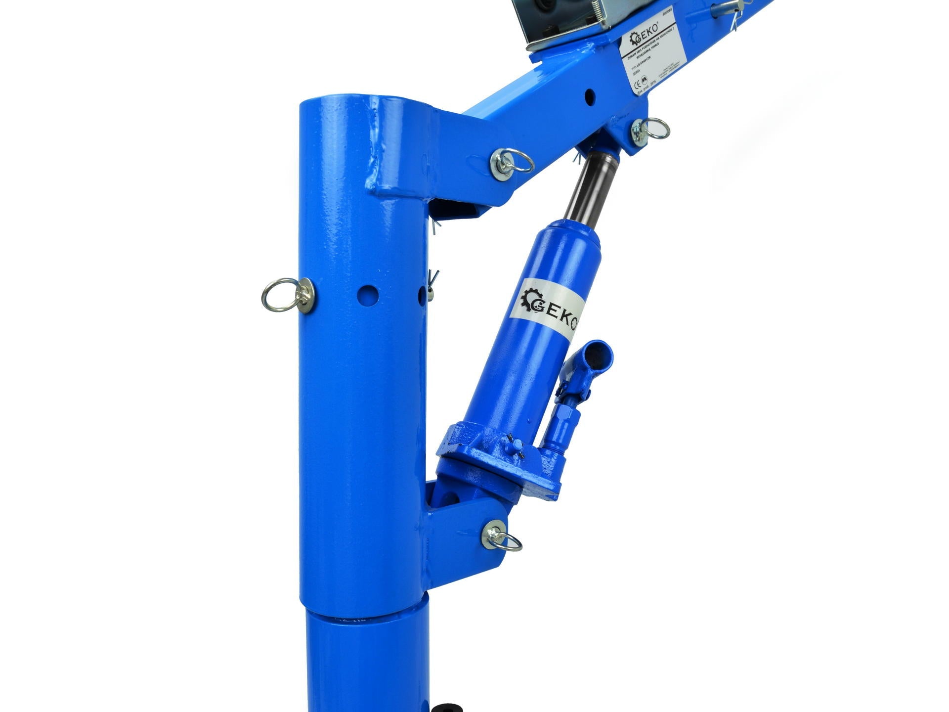 Gruetta per pick up idraulica con verricello max 450 kg, girevole a 360°, gru di sollevamento, piede massiccio per montaggio a terra, da 35 a 1330 mm, lunghezza del braccio da 78 a 130 cm (bloccabile in 4 lunghezze)